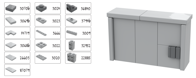 Lego® Verteilerkasten, Stromkasten