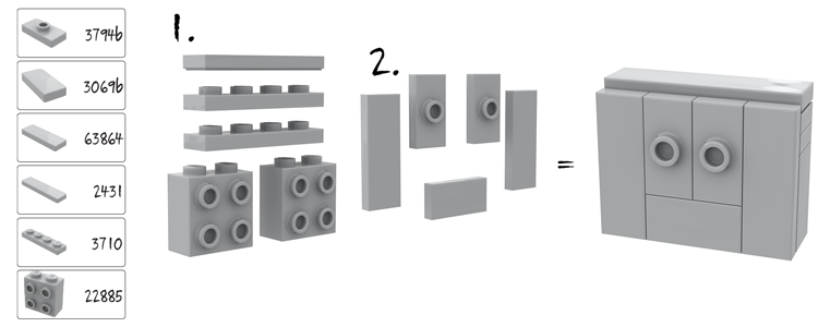 Lego® Verteilerkasten 07, Stromkasten