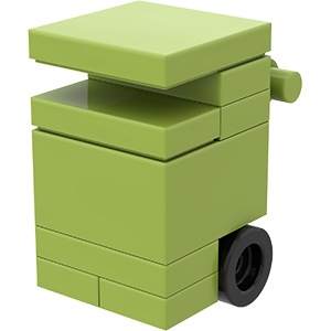 Lego® Moc Tutorials dumpster, garbage can