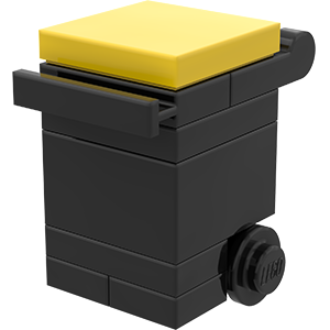 Lego® Moc Tutorials dumpster, garbage can