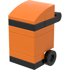 Lego® Moc Tutorials dumpster, garbage can