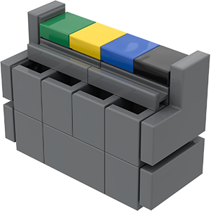 Lego® Moc Tutorials dumpster, garbage can