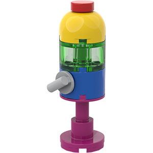 Lego® Moc Tutorial Gumball Machine, Tutorial Chewing Gum Vending Machine