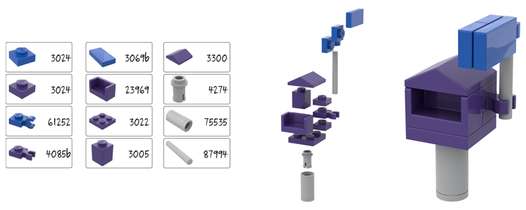 Lego® Briefkasten