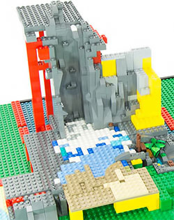 Lego® Moc Wasserfallklippe