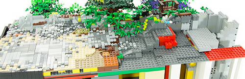 Lego® Moc Turorial Mountain Backview