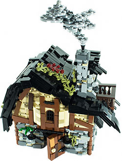 Lego® Moc Tutorial Hermit Rock Stone House