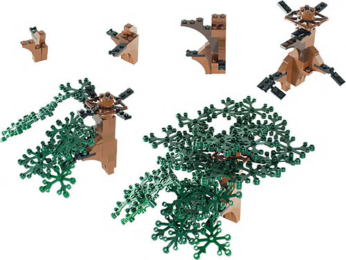 Lego® Rock Tree Collage