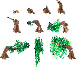 Lego® Moc Turorial  Cherry Tree Collage