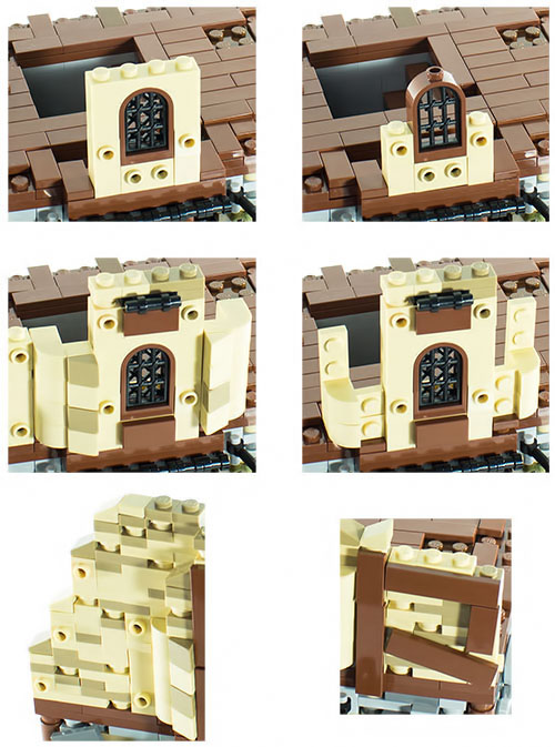 Lego® Moc Tutorial Einsiedlerhaus Collage pt2