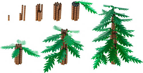 Lego® Moc Turorial Pinetree Collage