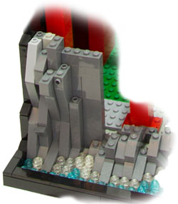 Lego® Cliff Backwall