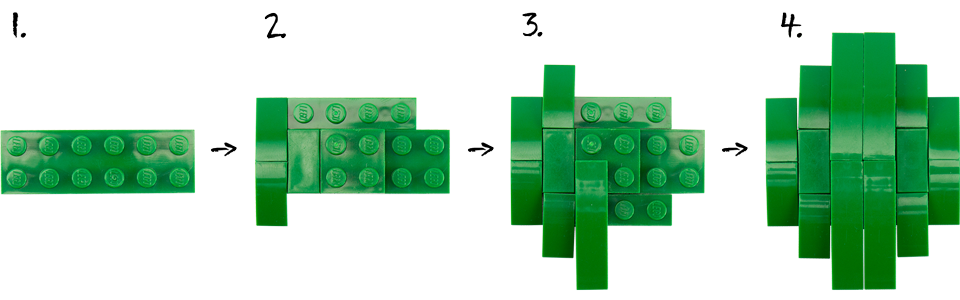 Lego® Brick Palme - Blätter