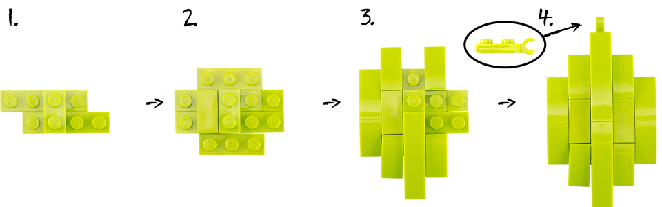 Lego® Brick Palme - Blätter