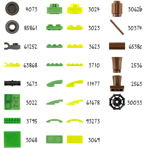 Lego® Brick Palm - Single Parts