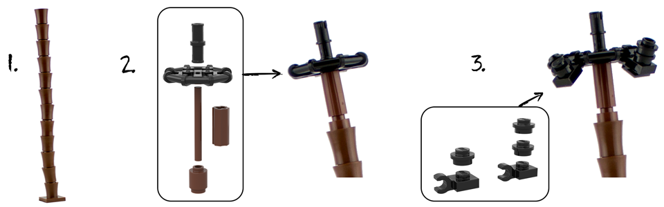 Lego® Brick Palme - Step 2