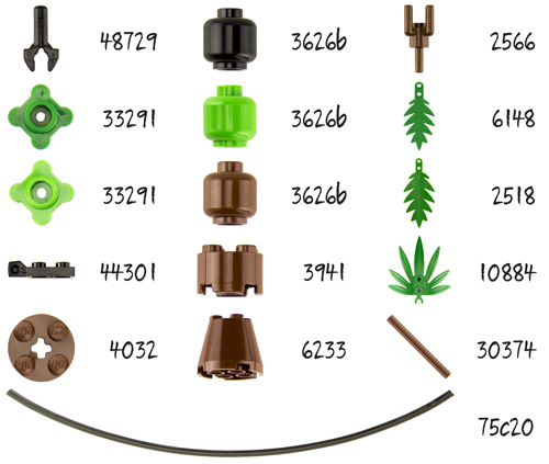 Lego® Coconut Palm - Single Parts