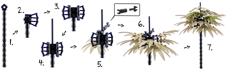 Lego® Thrinax Palm - Construction