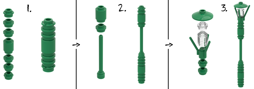 Lego® Brick Post Lamp 01