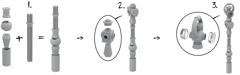 Lego® Brick Post Lamp 01