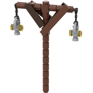 Lego® Moc Tutorial Straßenlaterne, Post Lamp, Street Lamp