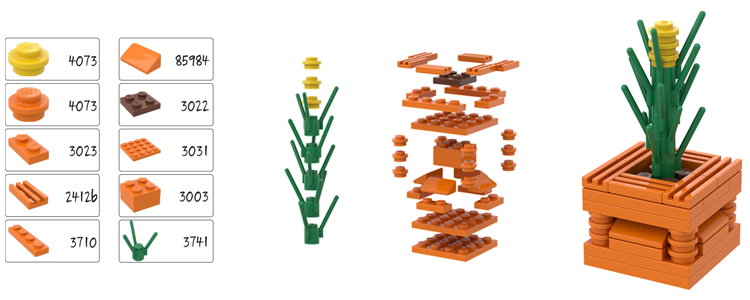 Lego® Pot Plant