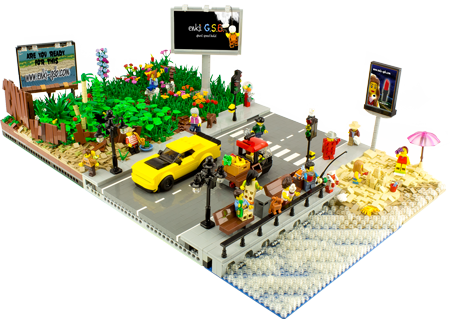 Lego® MOC Beach Street Life